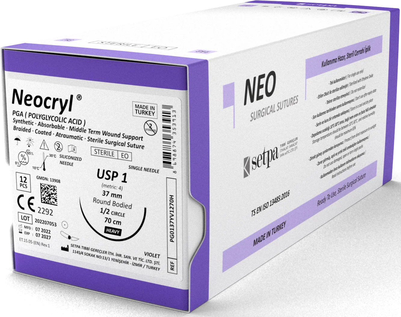 نخ بخیه قابل جذب Neocryl PGA