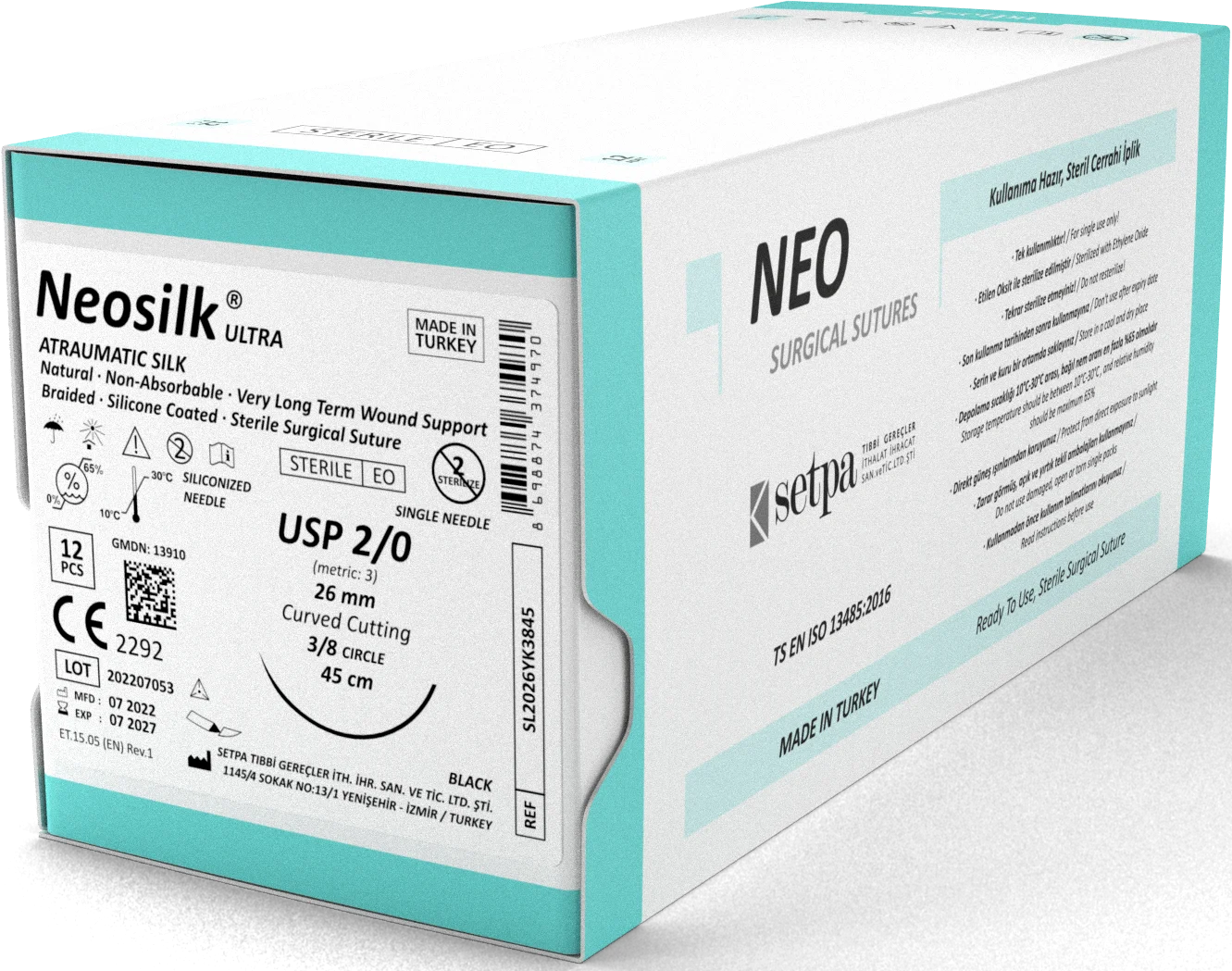 نخ بخیه Neosilk Ultra